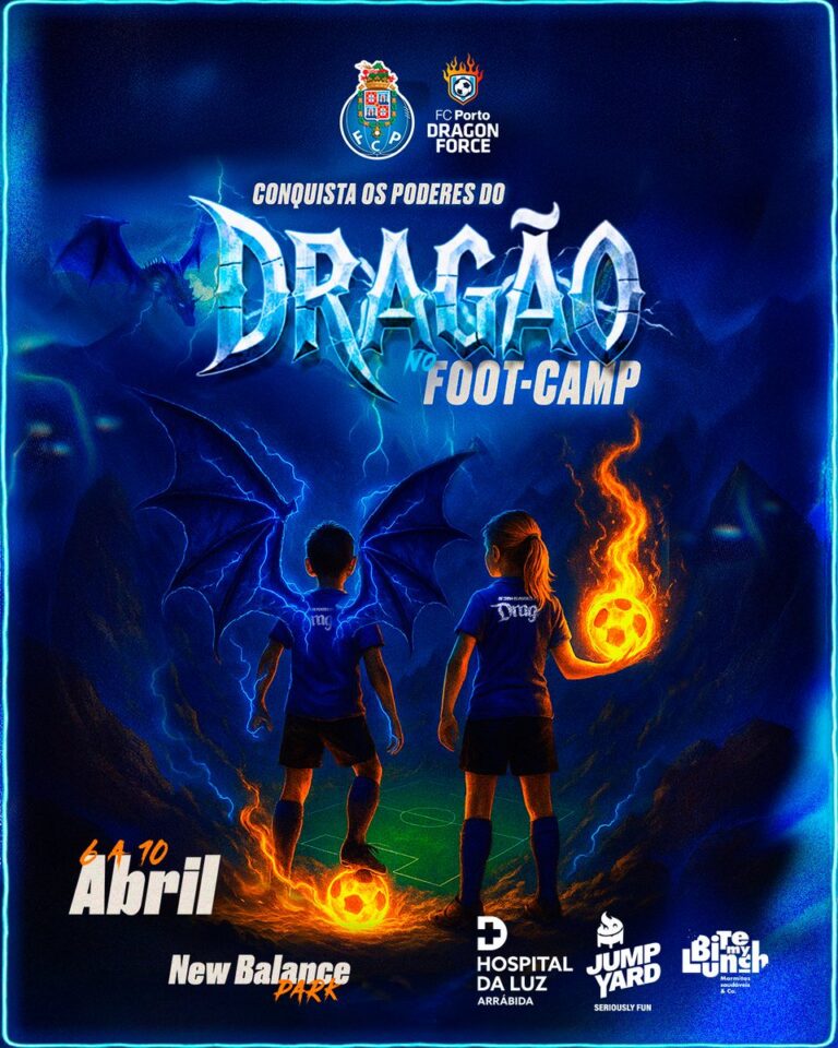 Dragon Force lança programas de Páscoa para os mais jovens com futebol, treino e diversão nas férias