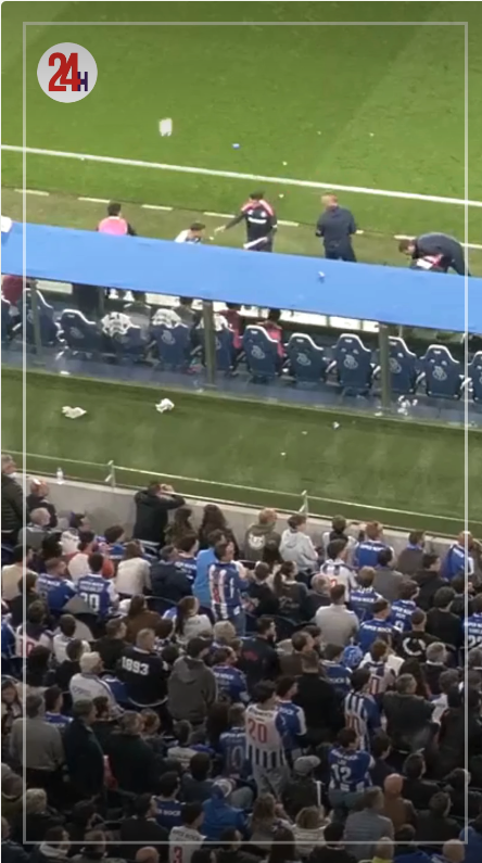 Pote lançou cartolinas para o relvado no Dragão no clássico com o FC Porto