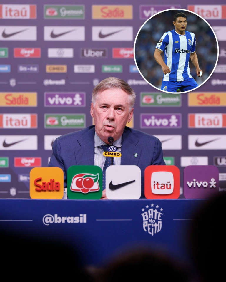 Ancelotti mantém Thiago Silva nas opções do Brasil para o Mundial de 2026: "Tem jogado muito bem e está em ótima forma física"